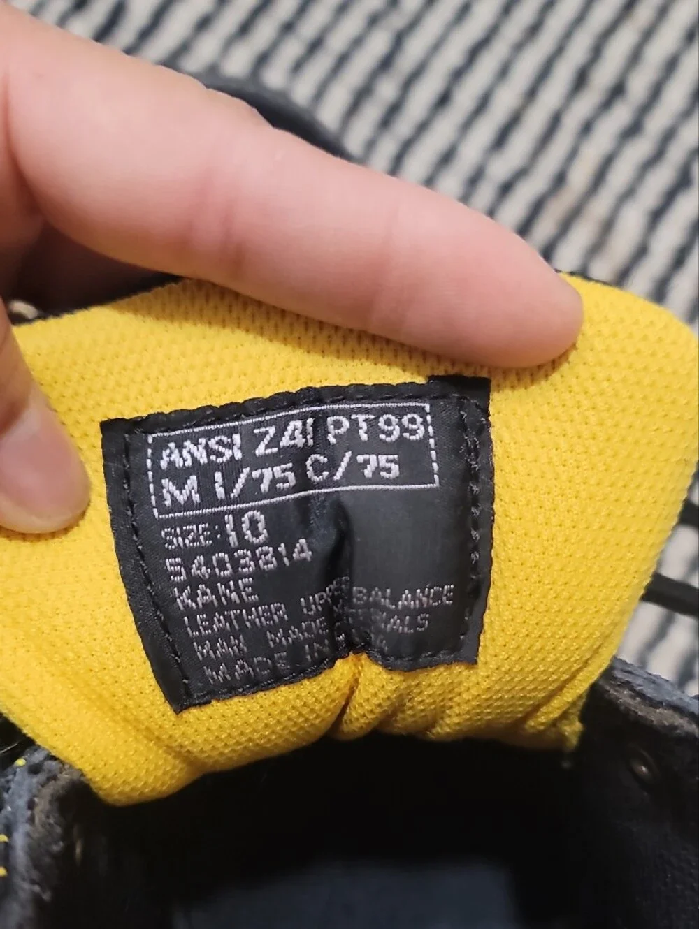 Brahma Black and Yellow Safety Work Boots
